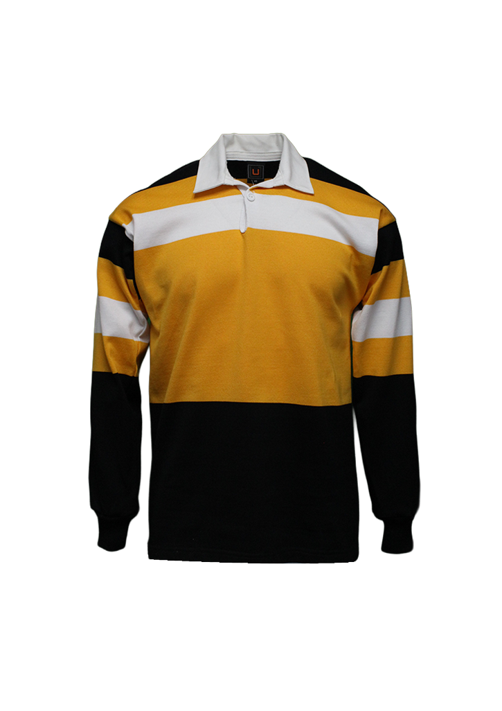 Waimataitai School Rugby Jersey Black/Gold/White